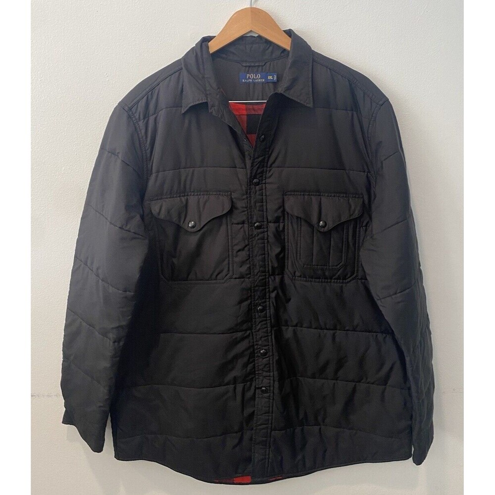 Polo Ralph Lauren Puffer Jacket Black Mens Size XXL